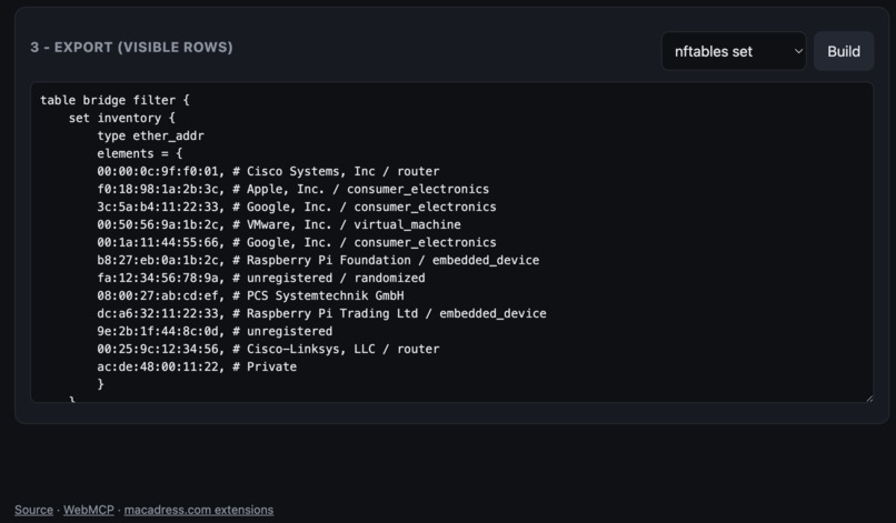 MAC Inventory Workbench – screenshot 3