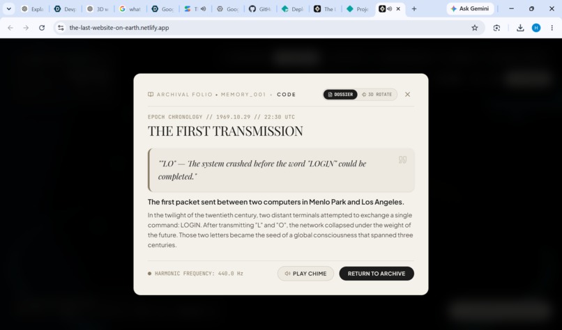 The last website on earth – screenshot 3