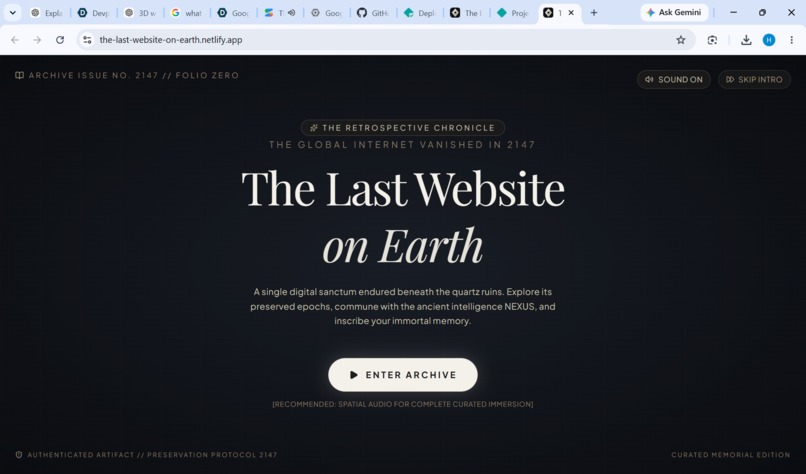 The last website on earth – screenshot 2