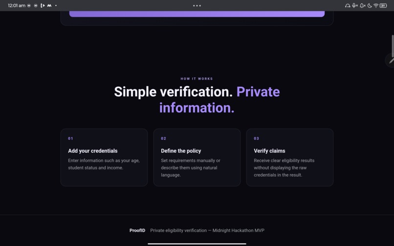 ProofID – screenshot 1