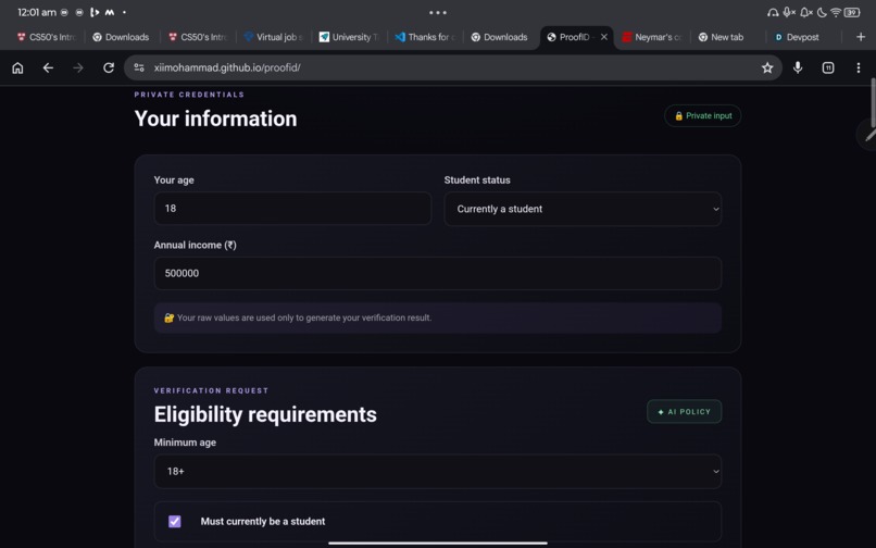 ProofID – screenshot 2