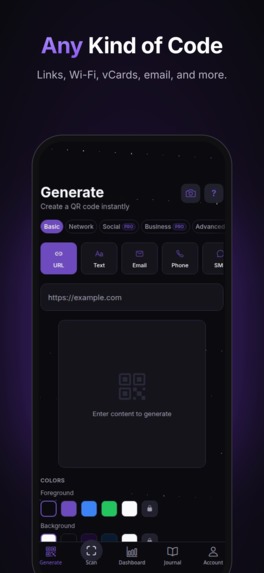 QRNeb – screenshot 2
