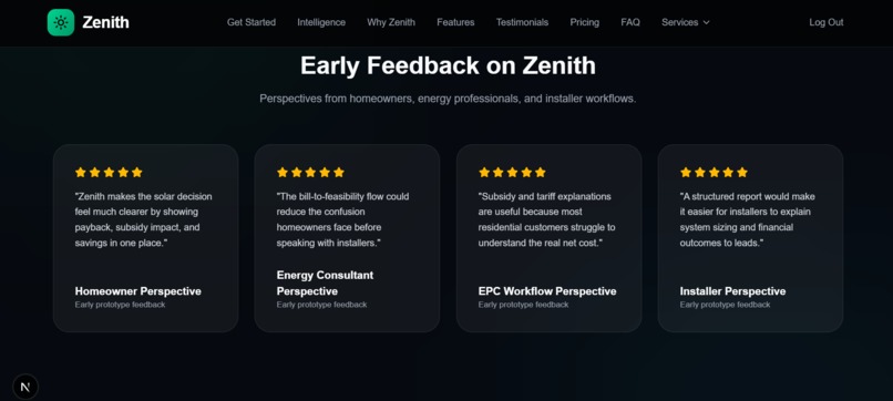 Zenith: Solar-to-Grid Intelligence Platform – screenshot 7