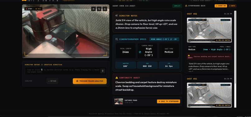 Director Feedback from Miniatures – screenshot 1