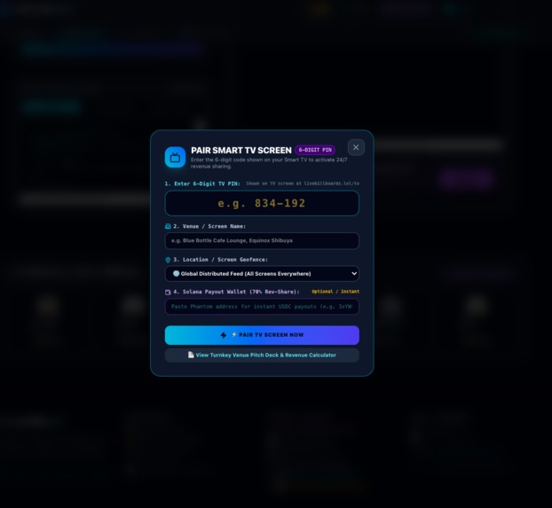 Virtual BillBoard • Autonomous AI Agent Screen Network – screenshot 3
