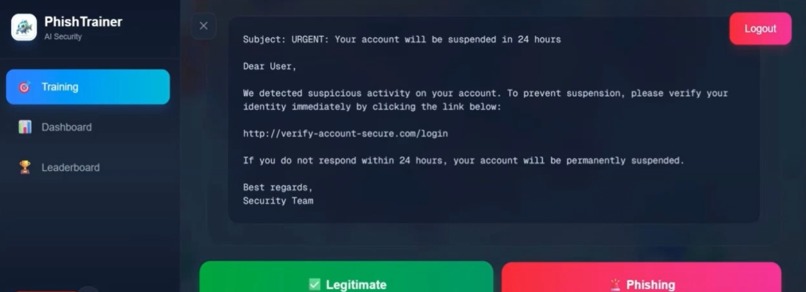 PhishTrainer AI – screenshot 4