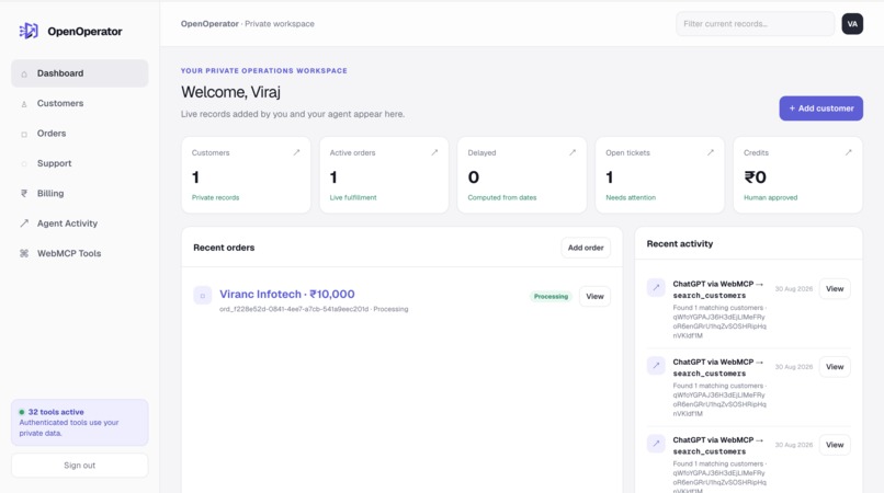 OpenOperator – screenshot 1