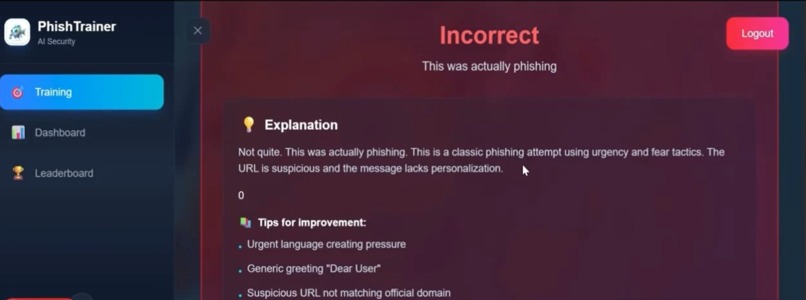 PhishTrainer AI – screenshot 4