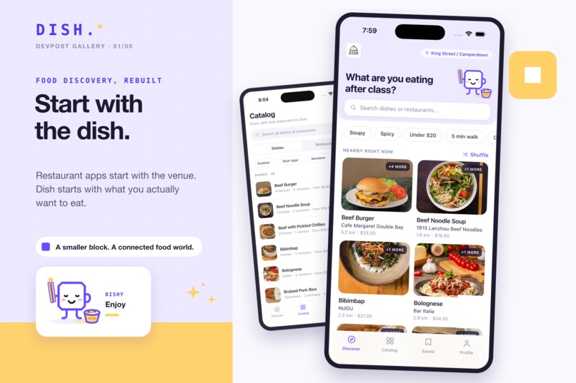 Dish. - What to eat after class？ – screenshot 1