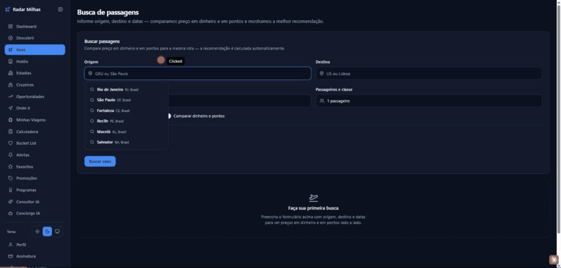 Radar Milhas & Viagens – screenshot 1
