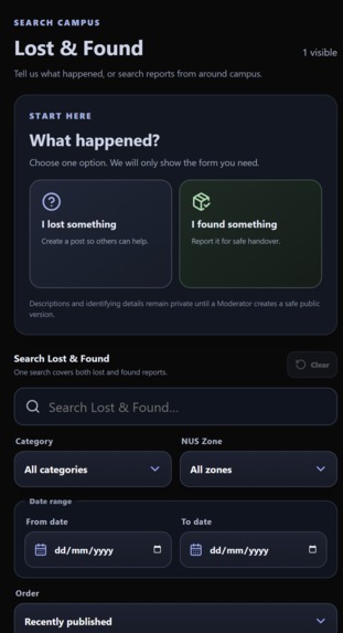 ShareNUS – screenshot 4