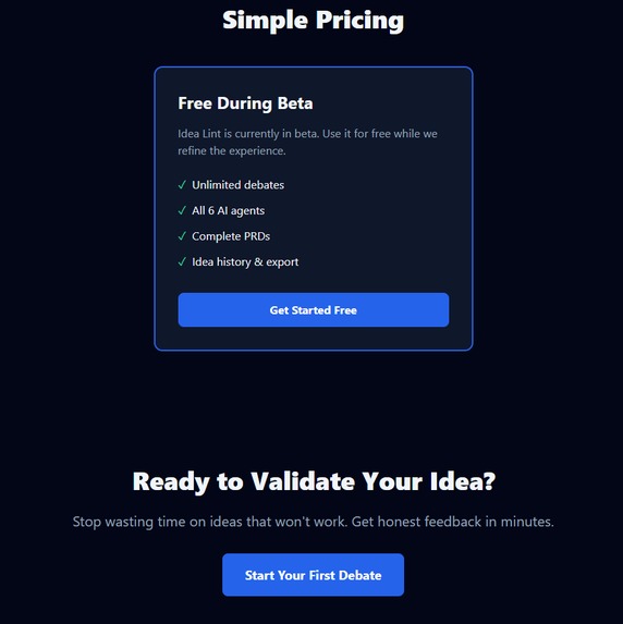 Idea Lint – screenshot 1