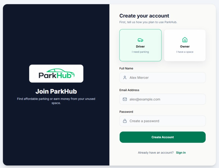 ParkHub – screenshot 1