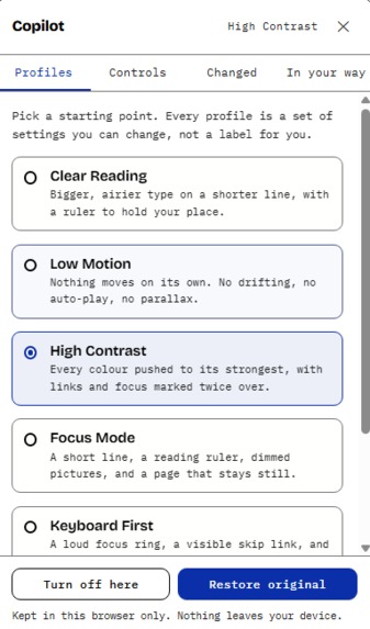 Accessibility Copilot – screenshot 1