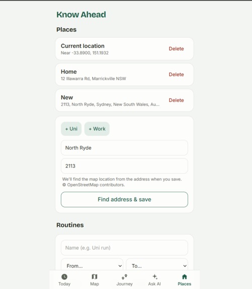 KnowAhead – screenshot 1