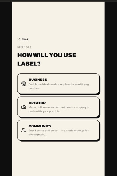 Label – screenshot 1