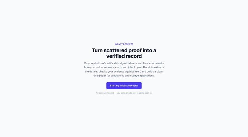 Impact-Receipts – screenshot 1
