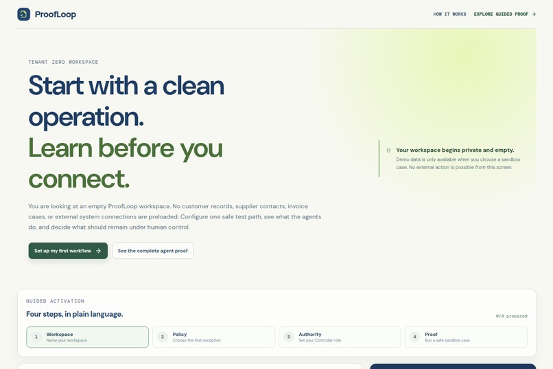 ProofLoop Multi-Agent Governance System – screenshot 3