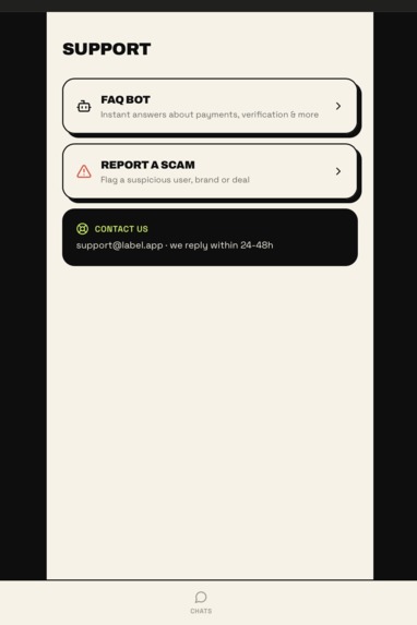 Label – screenshot 3