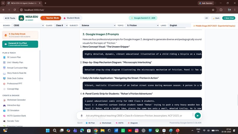 NESA EDU AI AGENT — Self-Learning AI Teaching Partner – screenshot 2