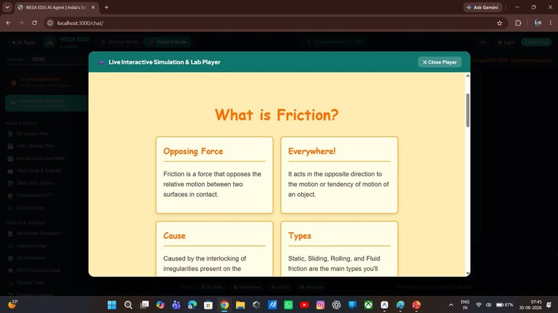 NESA EDU AI AGENT — Self-Learning AI Teaching Partner – screenshot 2