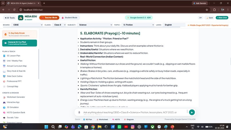 NESA EDU AI AGENT — Self-Learning AI Teaching Partner – screenshot 3