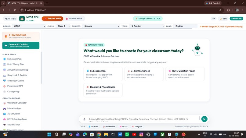 NESA EDU AI AGENT — Self-Learning AI Teaching Partner – screenshot 5