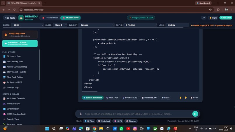 NESA EDU AI AGENT — Self-Learning AI Teaching Partner – screenshot 8
