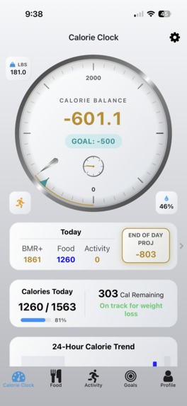 Calorie Clock – screenshot 6