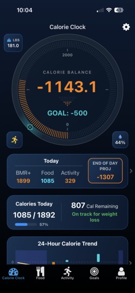 Calorie Clock – screenshot 7