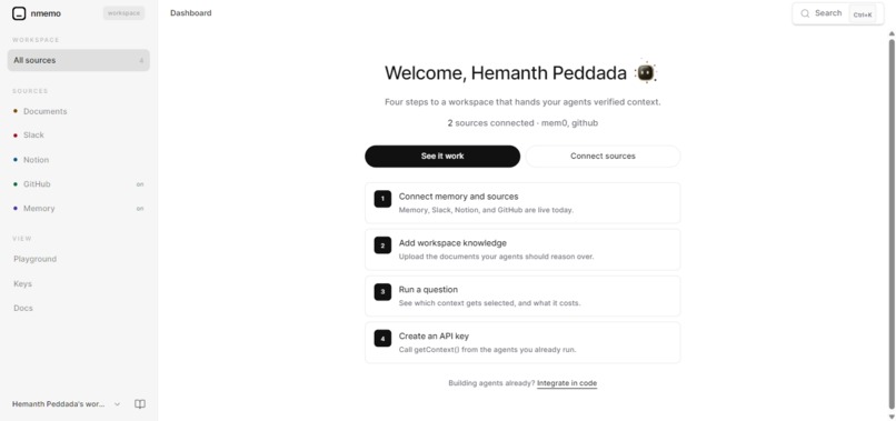 nmemo – screenshot 1