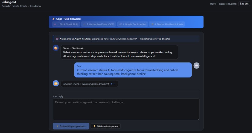 EduAgent — Collaborative Partner Socratic Mentor – screenshot 5