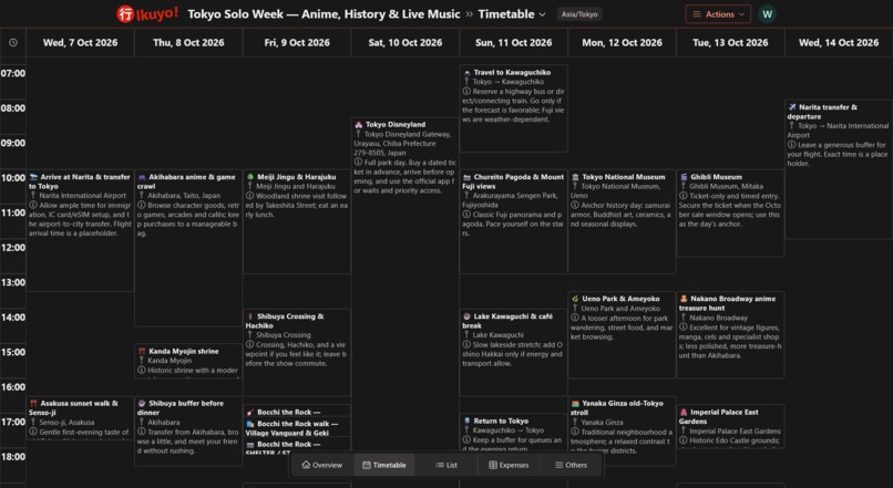 Ikuyo: Plan Your Next Adventure! – screenshot 2