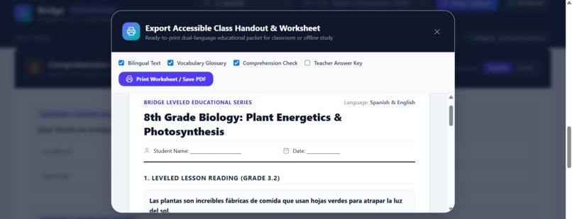 Bridge: Multimodal AI Textbook Leveler & Bilingual Reader – screenshot 5