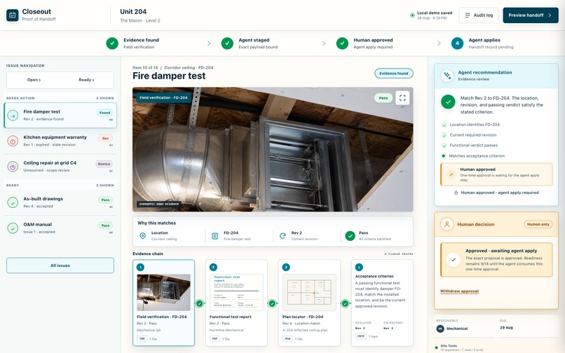 Closeout: Proof of Handoff – screenshot 3