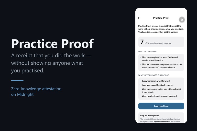 Practice Proof – screenshot 1