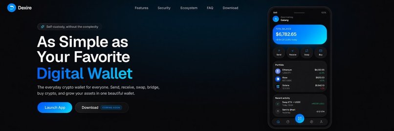 Dexira Wallet App – screenshot 1