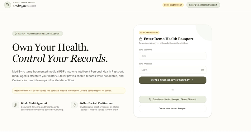 MediSync Passport – screenshot 1
