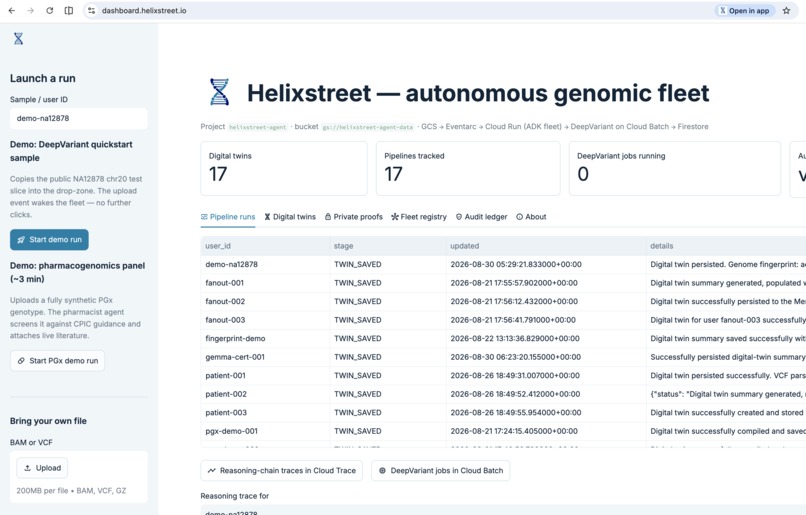 Helixstreet — autonomous genomic fleet – screenshot 5