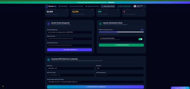 EscrowPay: Secure Freelance Escrow & Split Payout SaaS – screenshot 2
