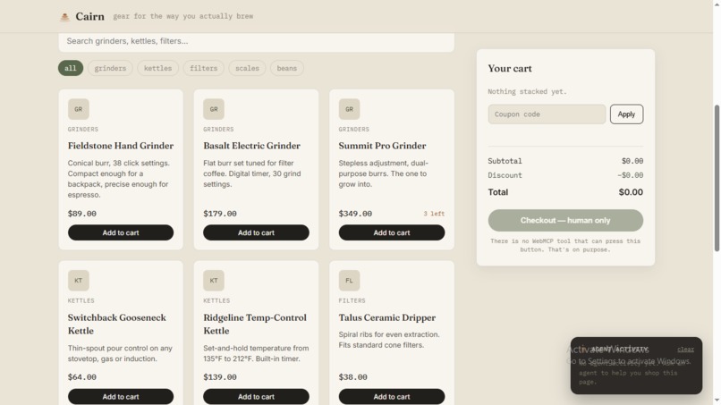 Cairn: Agent Fills, Human Checks Out – screenshot 7