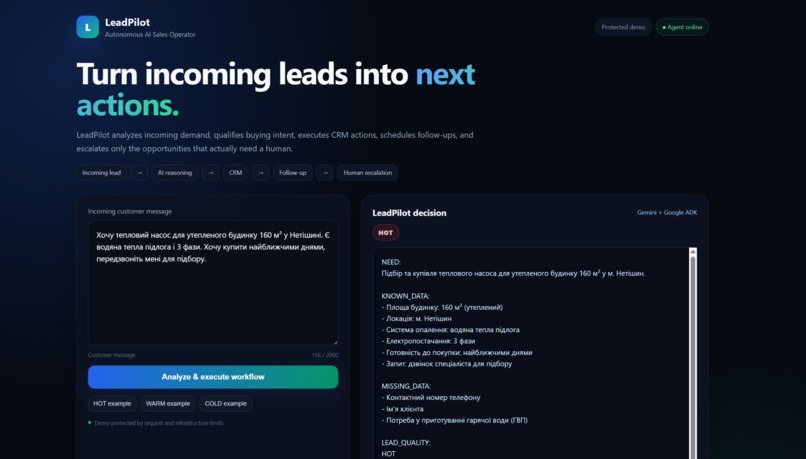 LeadPilot Agent – screenshot 1