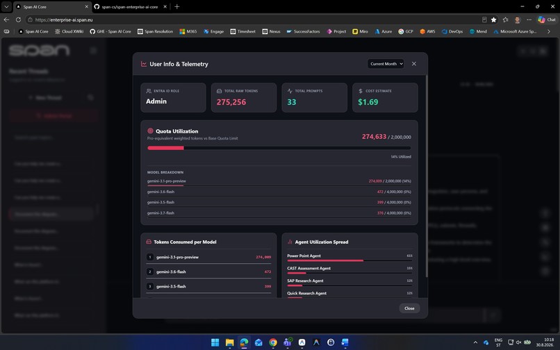 Span Enterprise AI Core – screenshot 3