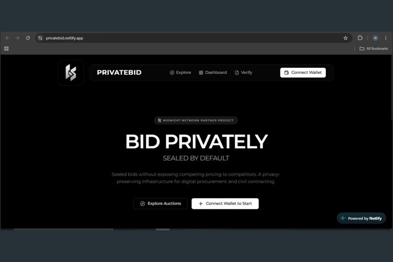 PrivateBid – screenshot 1