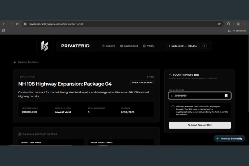 PrivateBid – screenshot 4