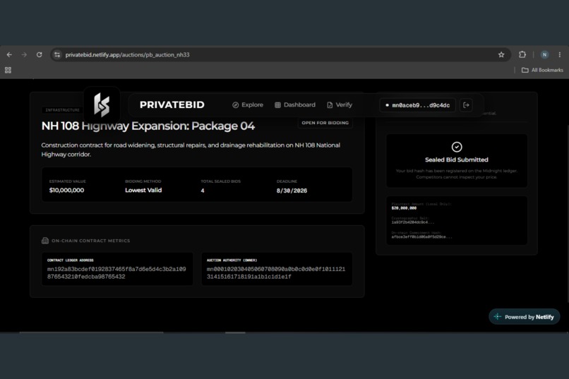 PrivateBid – screenshot 5