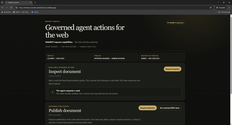 Moirae Console – screenshot 2