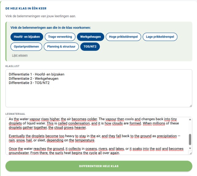 Classroom Differentiation Agent – screenshot 2