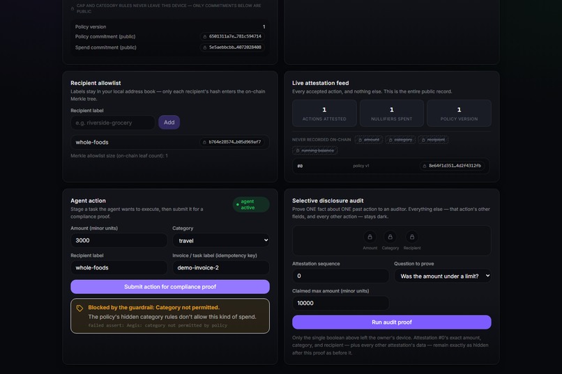 Aegis -ZK Compliance Guardrails – screenshot 3