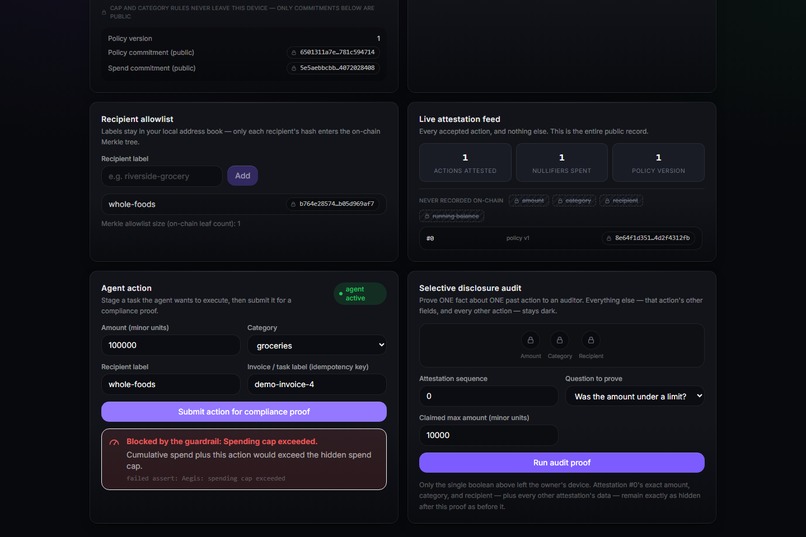 Aegis -ZK Compliance Guardrails – screenshot 5